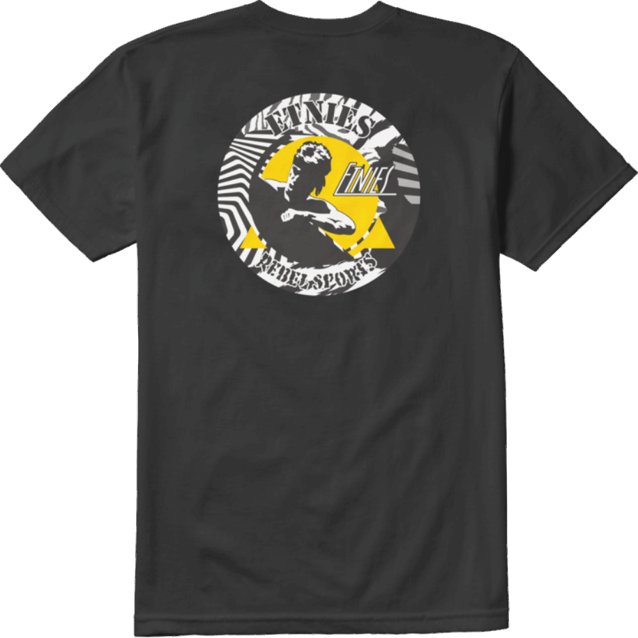 Sort Etnies Rebel Retro T-shirt