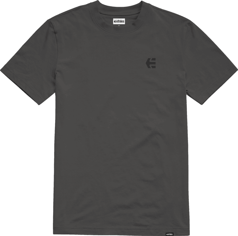 Sort Team Broderi Vask Tee Etnies