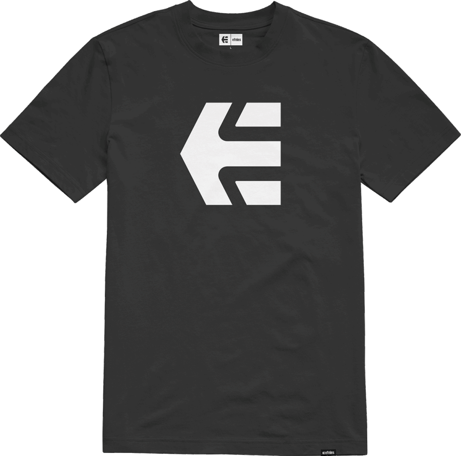 Sort-hvid Etnies Beklædningsikon T-shirt